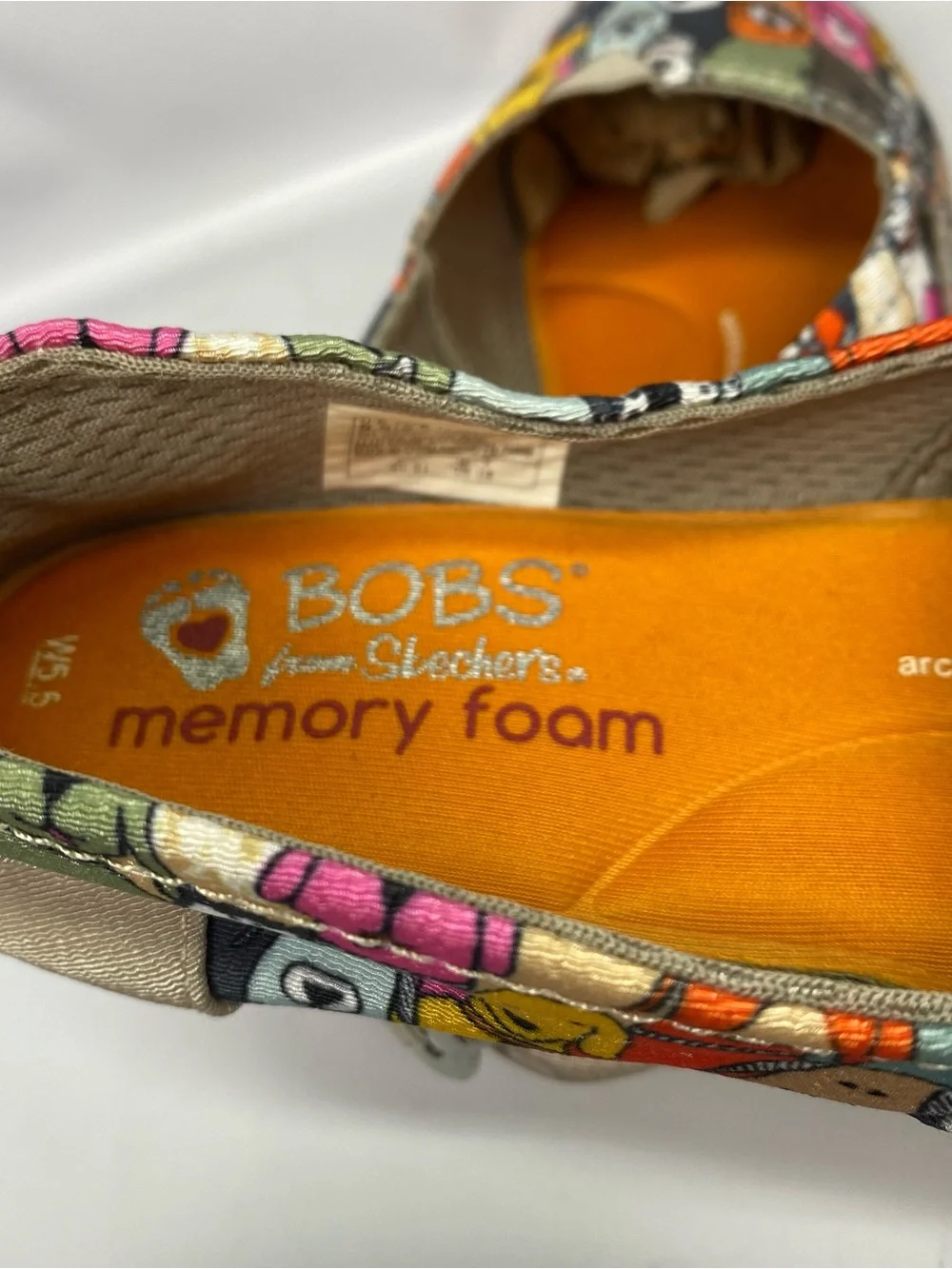 SKECHERS BOBS Women’s Plush wags Dog Party Ballet FLATS SZ 5.5